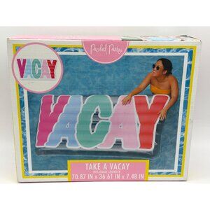 Take A Vacay Inflatable Lounger By Packed Party 70.87" x 36.61" x 7.48" Multi-Co